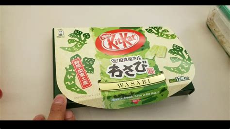 Kit Kat Wasabi and Black Tea! Unboxing and Review - YouTube