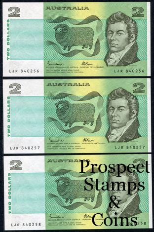 Australian Banknotes Australian Decimal Paper Banknotes 1985 Two