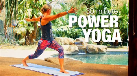 30 Minute Power Yoga Class Five Parks Yoga Youtube