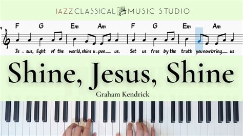 Shine Jesus Shine Graham Kendrick Piano Tutorial Easy With