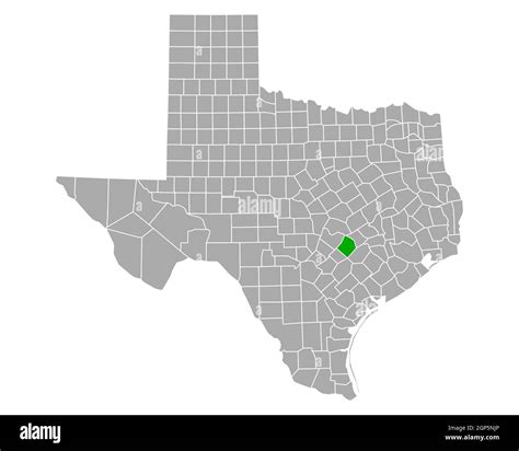 Map of Bastrop in Texas Stock Photo - Alamy