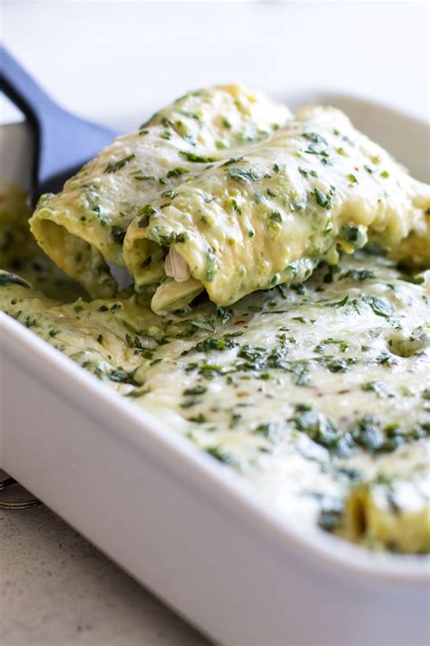 Creamy Poblano Chicken Enchiladas — Recipes