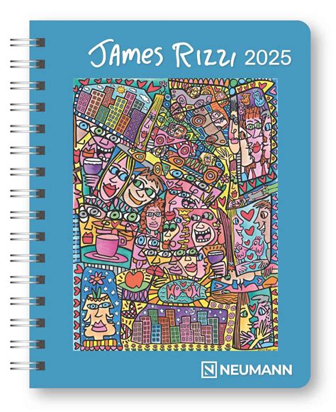 James Rizzi 2025 Diary Buchkalender Taschenkalender