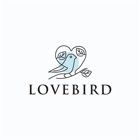 Premium Vector | Love bird logo