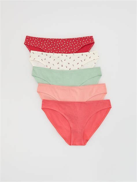 Pack de 5 braguitas tipo bikini en mezcla de algodón Color multicolor RESERVED 352EZ MLC