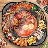 Amazon Soupify In Hot Pot With Grill Electric Korean Bbq Grill Independent Dual