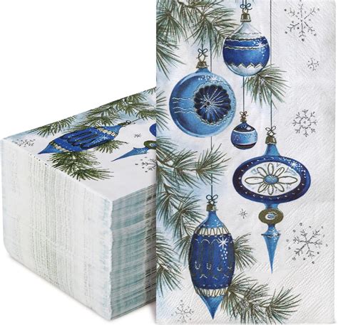 Amazon Christmas Tree Guest Napkins Holiday Disposable Paper