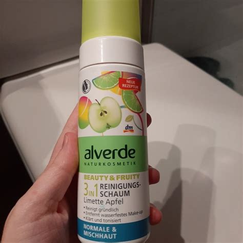 Alverde Naturkosmetik Reinigungsschaum 3in1 Normale Mischhaut Limette