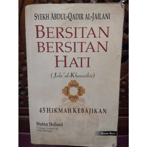 Jual Buku Agama Bersitan Bersitan Hati Karya Syekh Abdul Qadir