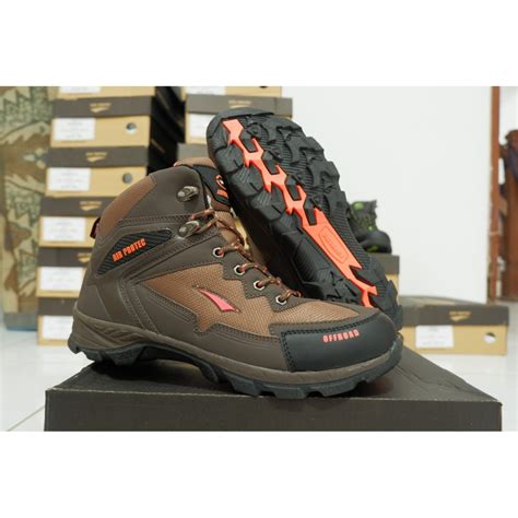 Jual Air Protec Type Offroad Sepatu Gunung Outdoor Brown Orange