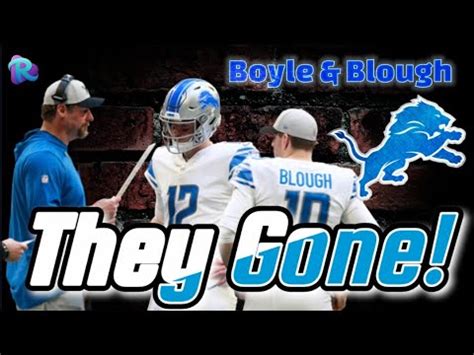 Detroit Lions Finally Cut Qbs Tim Boyle David Blough Signing Qb