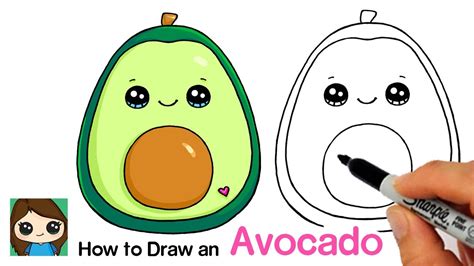 How To Draw An Avocado Fruit Squishmallows YouTube