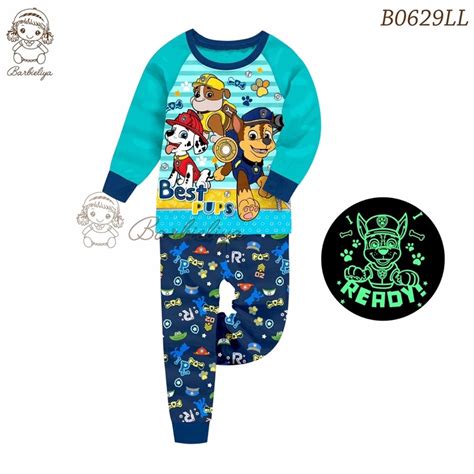 Barbieliya B0629LL Pawpatrol Glow In The Dark Boy Pyjamas 10 11y