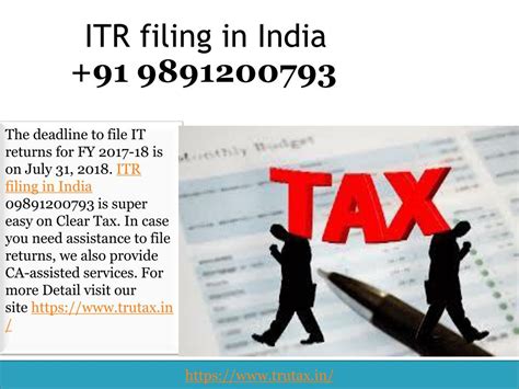 PPT How To Online Tax Return Filing In India 09891200793 After The