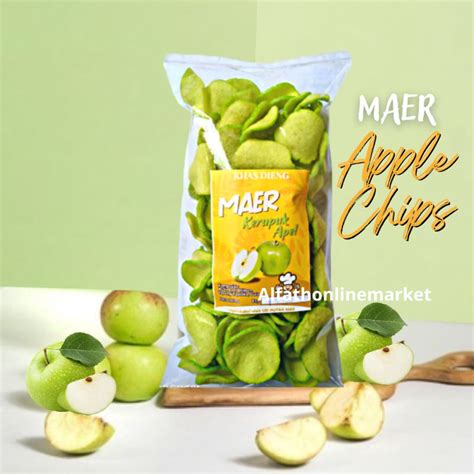 Jual Apple Chips Keripik Kerupuk Buah Apel Snack Camilan Sehat