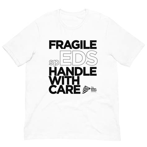 Classic Fragile Unisex T Shirt Spondylodysplastic Speds Dark On