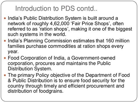 Public Distribution System