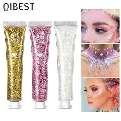 Body Glitter Gel Face Glitters Body Gel Sequins Liquid Eyeshadow Chunky Glitter Body Glitter