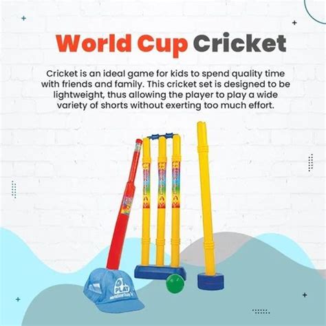 Khelokudoo Multicolor World Cup Cricket Kit For Kids Size Medium At