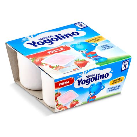 Postre lacteo fresa Nestlé Yogolino pack 4 x 100 g Supermercados DIA