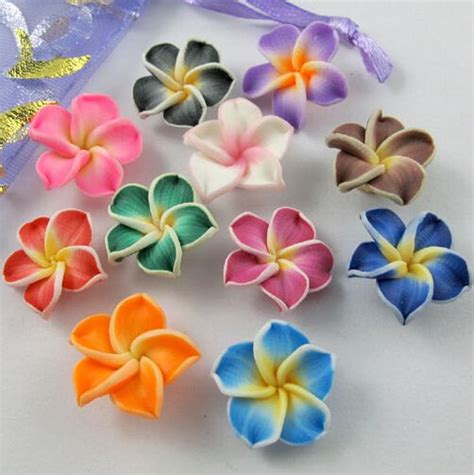 New Colorful Polymer Clay Flower Beads Mm Bead From Sweetheart