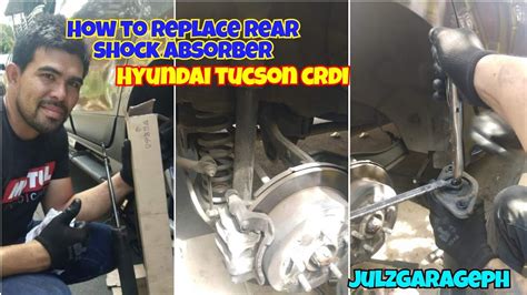 How To Replace Rear Shock Absorber Hyundai Tucson Crdi Complete Diy