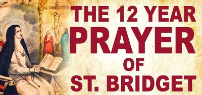 St Bridget's 12 year devotional prayer honouring the 7 Times Jesus ...