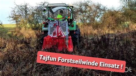 Taifun Forst Seilwinde Mit Deutz Extreme Hanglage Einsatz Youtube