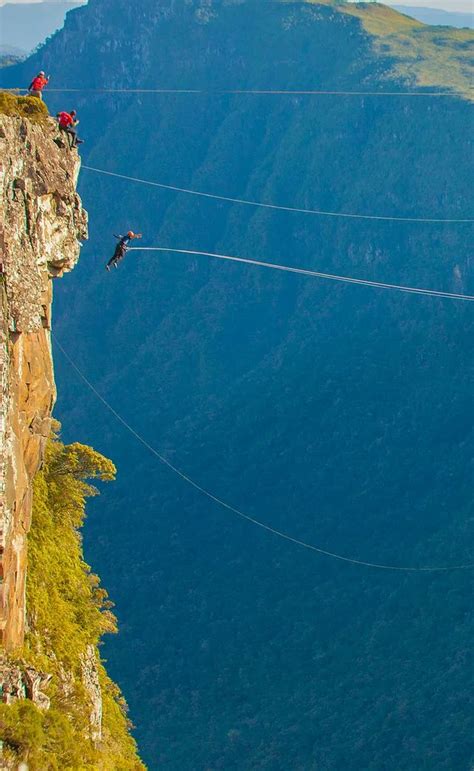 Salto De Pêndulo Da Natural Extremo Urubici Brasil Viagem Brasil