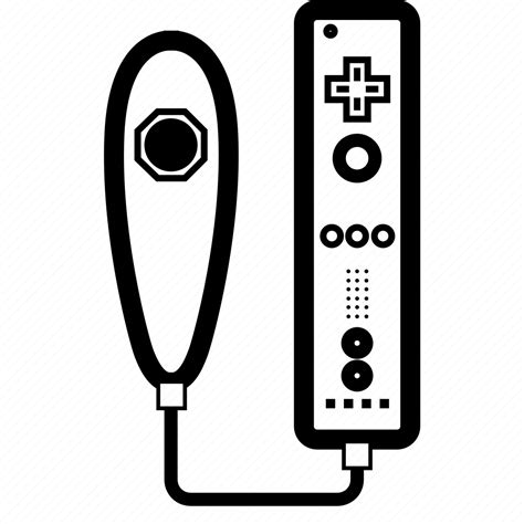 Classic Console Game Nintendo Nunchuk Wii Wiimote Icon Download