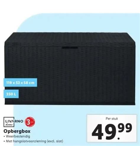 Livarno Home Opbergbox Aanbieding Bij Lidl