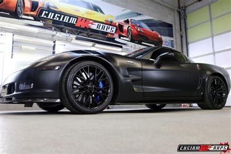 Corvette ZR1 Satin Black - CUSTOMWRAPS.CA