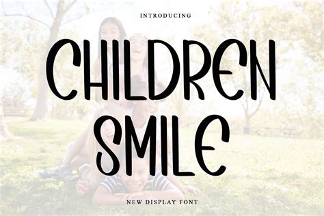 Children Smile Font By Pipi Creative · Creative Fabrica