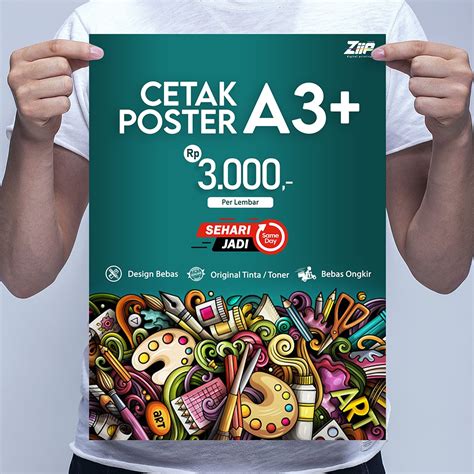 Jual Cetak Poster A3 Shopee Indonesia