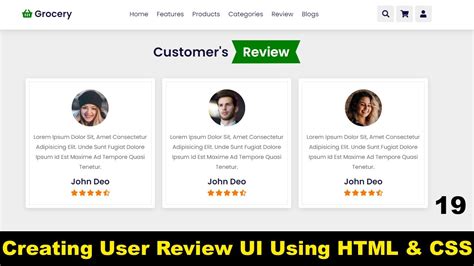 Responsive Client Testimonial Section Using Html Css And Flexbox Step