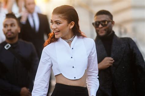 Zendaya Just Wore A Cropped Tuxedo Shirt And How Soon Until Were All Wearing One Armani Suits