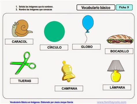 Vocabulario En Im Genes Maestra De Infantil Y Primaria Vocabulario