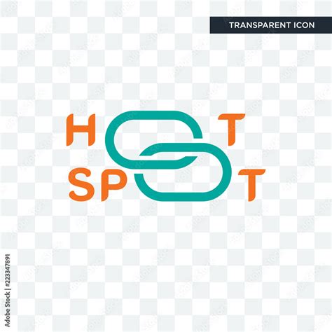 Hotspot Vector Icon Isolated On Transparent Background Hotspot Logo