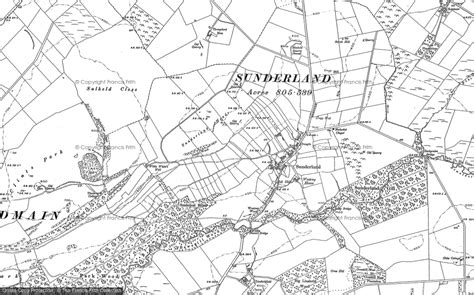 Historic Ordnance Survey Map Of Sunderland 1898 1899