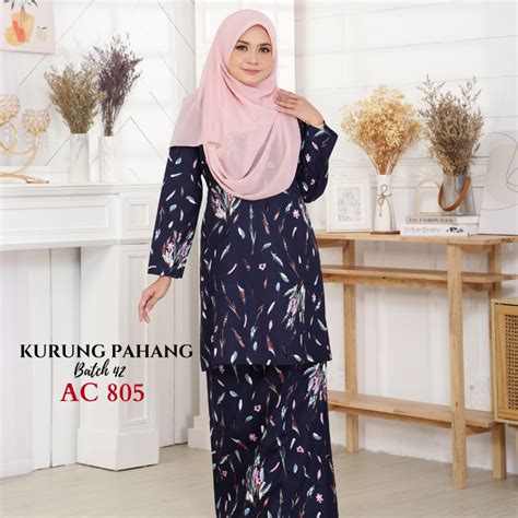 KURUNG PAHANG BERPESAK DAN KAIN SUSUN TEPI Shopee Malaysia