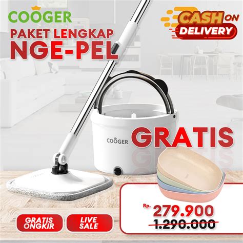 Jual Live Cooger X Freemir Cooger Alat Pel Lantai Bentuk Panda Dengan