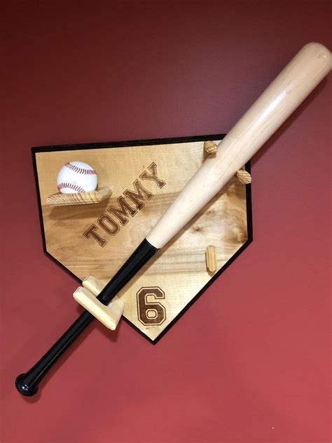 Bat De Béisbol Personalizado Y Pantalla De Pared De Bola Etsy