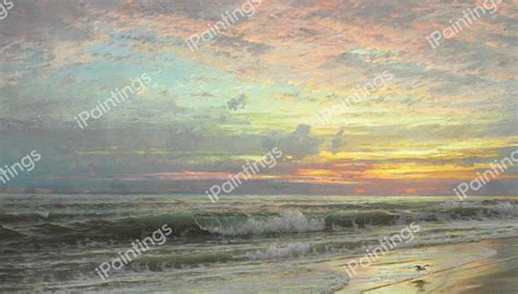 Coastal Landscape Painting by William Trost Richards Reproduction ...