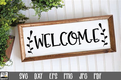 Welcome Sign Svg File So Fontsy