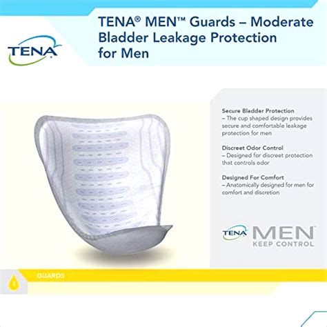 Tena Incontinence Guards For Men Moderate Absorbency Disposable Pads