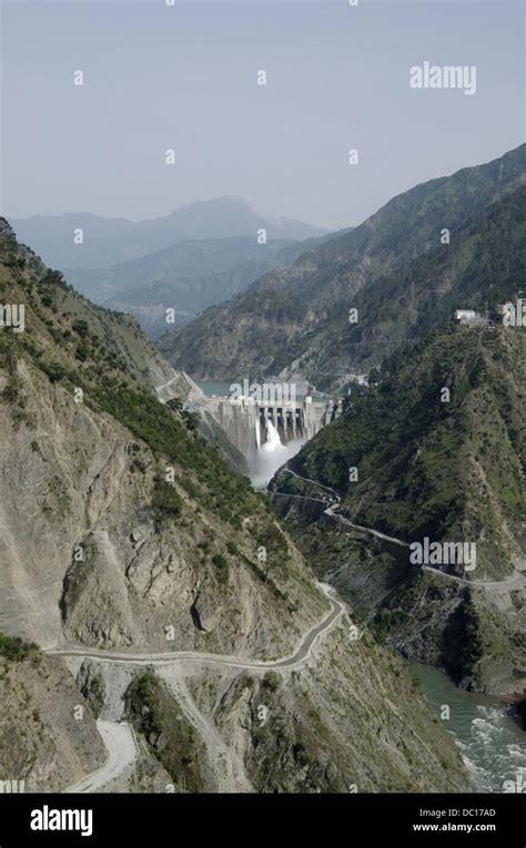 Baglihar dam on Chenab river. Known as Baglihar Hydroelectric Power ...