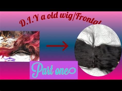 D I Y Wigs How To Redo A Old Wig Revamp A Wig Part Youtube