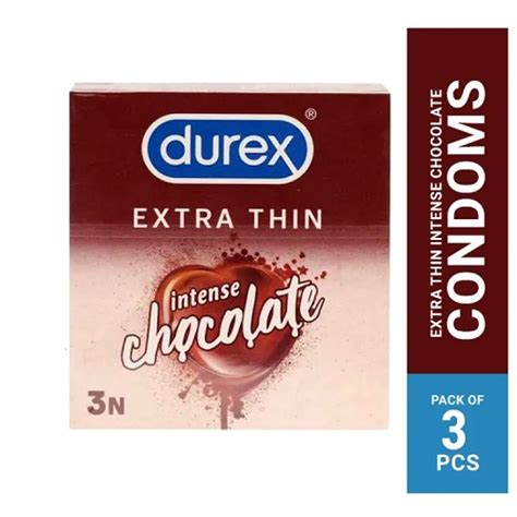 Durex Extra Thin Intense Chocolate Flavoured Condom 3pcs Pack Buy