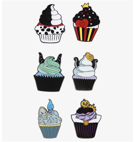Disney Villains Cupcake Blind Box Disney Pins At Hot Topic Disney Pins Blog