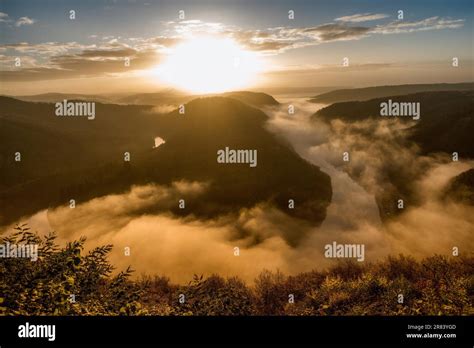 Saarschleife Cloef Great Saar Loop Stock Photo Alamy